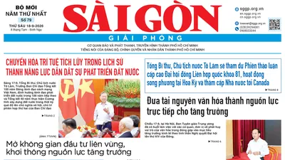 Báo Sài Gòn Giải Phóng ngày 18/09/2026
