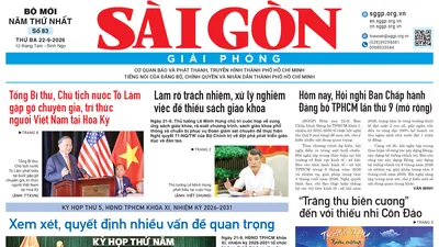Báo Sài Gòn Giải Phóng ngày 22/9/2026