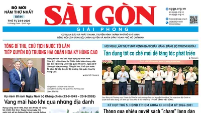 Báo Sài Gòn Giải Phóng ngày 23/9/2026