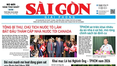 Báo Sài Gòn Giải Phóng ngày 25/9/2026