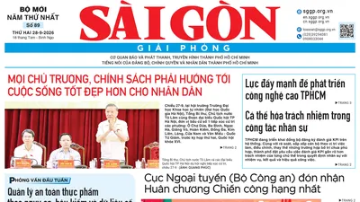 Báo Sài Gòn Giải Phóng ngày 28/9/2026