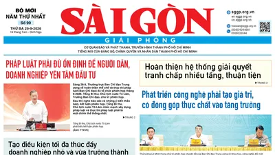 Báo Sài Gòn Giải Phóng ngày 29/9/2026