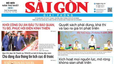 Báo Sài Gòn Giải Phóng ngày 30/9/2026