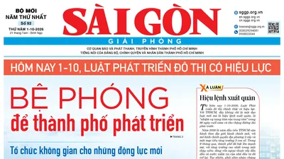 Báo Sài Gòn Giải Phóng ngày 1/10/2026