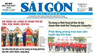 Báo Sài Gòn Giải Phóng ngày 11/10/2026