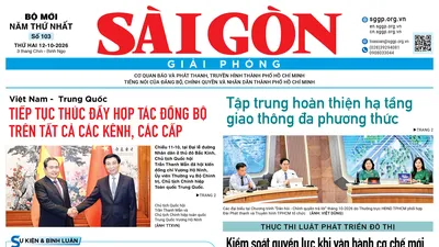 Báo Sài Gòn Giải Phóng ngày 12/10/2026