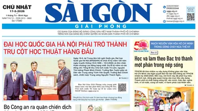 Báo Sài Gòn Giải Phóng ngày 17/5/2026