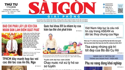 Báo Sài Gòn Giải Phóng ngày 17/6/2026