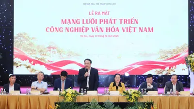 Ra mắt Mạng lưới Phát triển Công nghiệp văn hóa Việt Nam. Ảnh: HUẤN TRẦN