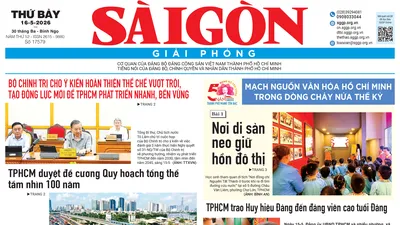 Báo Sài Gòn Giải Phóng ngày 16/5/2026