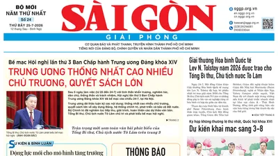 Sài Gòn Giải Phóng ngày 25/7/2026