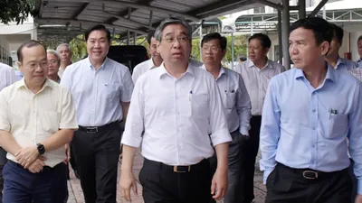 Đồng chí Nguyễn Phước Lộc khảo sát tại Trung tâm Bảo trợ và Công tác xã hội (Cơ sở 4) tại phường Tam Long