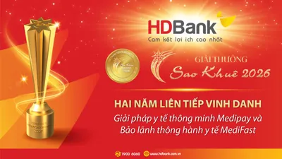 HDBank ghi dấu ấn tại Sao Khuê 2026 với bộ đôi giải pháp y tế số MediPay – MediFast