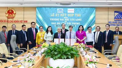 Báo Sài Gòn Giải Phóng và Trường Đại học Cửu Long ký kết hợp tác toàn diện