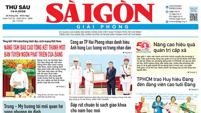 Báo Sài Gòn Giải Phóng ngày 15/5/2026