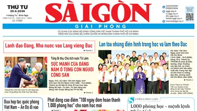 Báo Sài Gòn Giải Phóng ngày 20/5/2026
