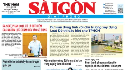 Báo Sài Gòn Giải Phóng ngày 21/5/2026