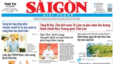 Báo Sài Gòn Giải Phóng ngày 27/5/2026