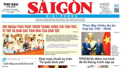 Báo Sài Gòn Giải Phóng ngày 12/6/2026