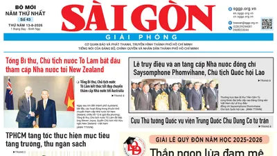 Báo Sài Gòn Giải Phóng ngày 13/8/2026