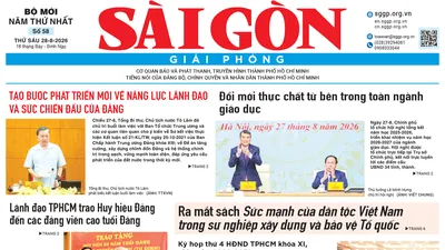 Báo Sài Gòn Giải Phóng ngày 28/8/2026