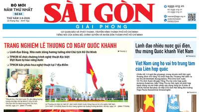 Báo Sài Gòn Giải Phóng ngày 3/9/2026