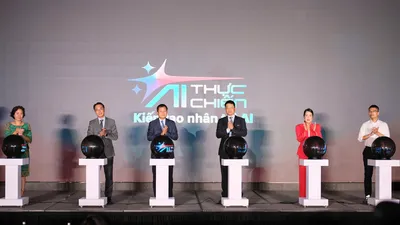 Khởi động cuộc thi tìm kiếm nhân tài AI. Ảnh: HÀ PHƯƠNG
