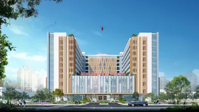 Phối cảnh Bệnh viện Chấn thương sẽ được xây dựng tại Khu Y tế Tân Kiên của mã số CT03. QUANG HUY