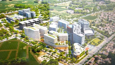 Phối cảnh dự án Bệnh viện đa khoa thực hành 500 giường. QUANG HUY