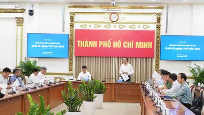 Đoàn công tác của Bộ GD-ĐT làm việc với UBND TPHCM về công tác chuẩn bị cho Kỳ thi tốt nghiệp THPT năm 2026
