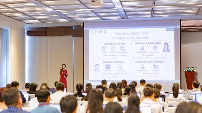 Trung tâm Ngoại ngữ - Tin học TPHCM tập huấn về ứng dụng AI cho cán bộ quản lý, giáo viên các trường học 