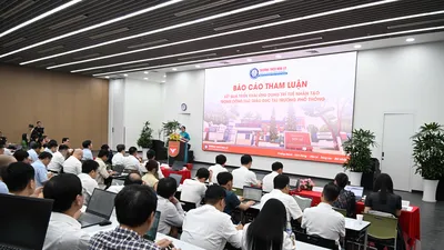 Hội thảo “Ứng dụng trí tuệ nhân tạo trong giáo dục: Từ nhận thức đến hành động” do Bộ GD-ĐT tổ chức sáng 18-9