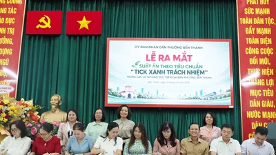 9 trường học trên địa bàn phường Bến Thành ký kết tham gia mô hình "Tick xanh trách nhiệm"