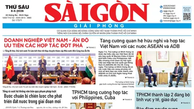 Báo Sài Gòn Giải Phóng ngày 8/5/2026