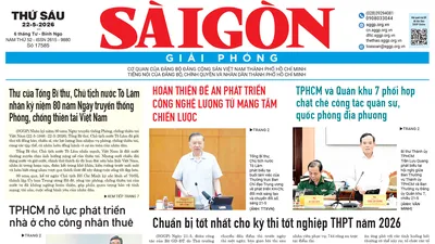 Báo Sài Gòn Giải Phóng ngày 22/5/2026