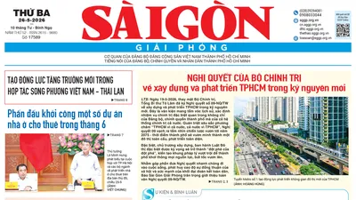 Báo Sài Gòn Giải Phóng ngày 26/5/2026