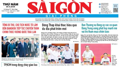 Báo Sài Gòn Giải Phóng ngày 28/5/2026
