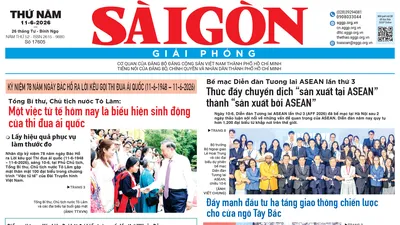 Báo Sài Gòn Giải Phóng ngày 11/6/2026