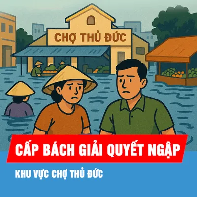 Podcast: Cấp bách giải quyết ngập khu vực chợ Thủ Đức