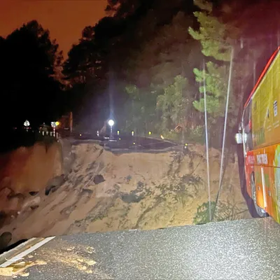 Lâm Đồng: Đèo Mimosa sạt lở nghiêm trọng, cắt đứt tuyến quốc lộ 20