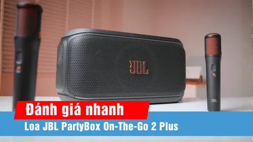 JBL PartyBox On-The-Go 2 Plus: Hát karaoke mọi bài hát với công nghệ AI tách lời