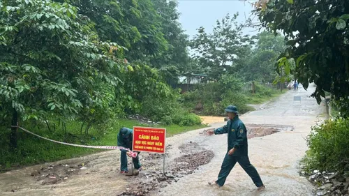 Mưa lớn gây ngập cục bộ nhiều khu vực thượng nguồn sông Sê Pôn