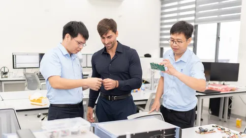 Một góc không gian làm việc của VISTC