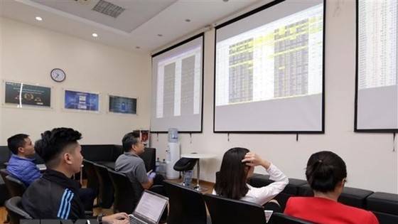 Khách hàng giao dịch tại sàn giao dịch BVSC. (Ảnh minh họa: Trần Việt/TTXVN)