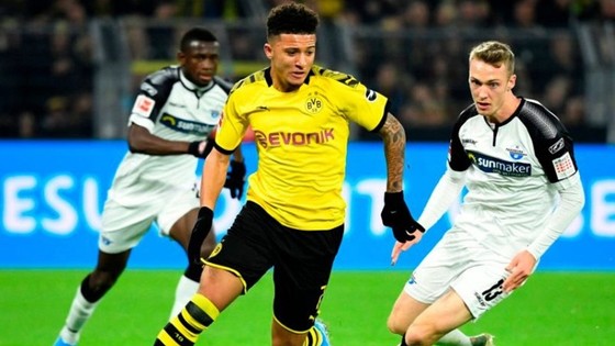 Jadon Sancho đang là một trong những cầu thủ trẻ hay nhất tại châu Âu. Ảnh: Getty Ima