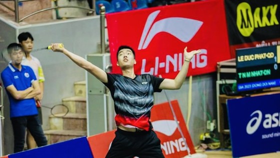 Lê Đức Phát đã chơi tốt ở trận chung kết để mang về cúp vô địch đồng đội toàn quốc sau 20 năm chờ đợi của thể thao Quân đội. Ảnh: VBF