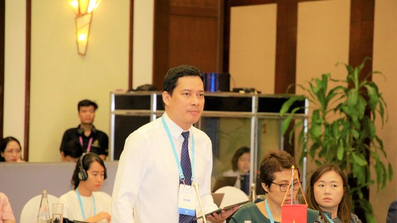 Ông Lê Quang Tự Do, Cục trưởng Cục Phát thanh, truyền hình và thông tin điện tử (Bộ TT-TT) tại diễn đàn. Ảnh: XUÂN QUỲNH