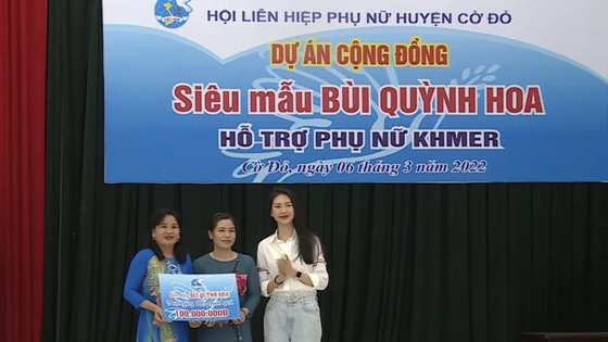 Hoa hậu Bùi Quỳnh Hoa tích cực hỗ trợ phụ nữ vùng sâu với dự án “W PROJECT”