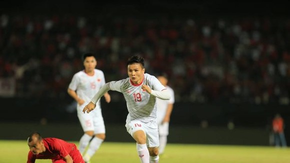 Quang Hải và tuyển Việt Nam đang hừng hực khí thế. Ảnh: MINH HOÀNG