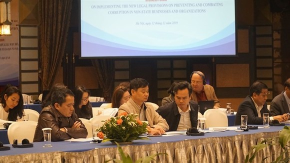 Participants at the business forum held yesterday in Hanoi. — Photo courtesy UNDP Vietnam